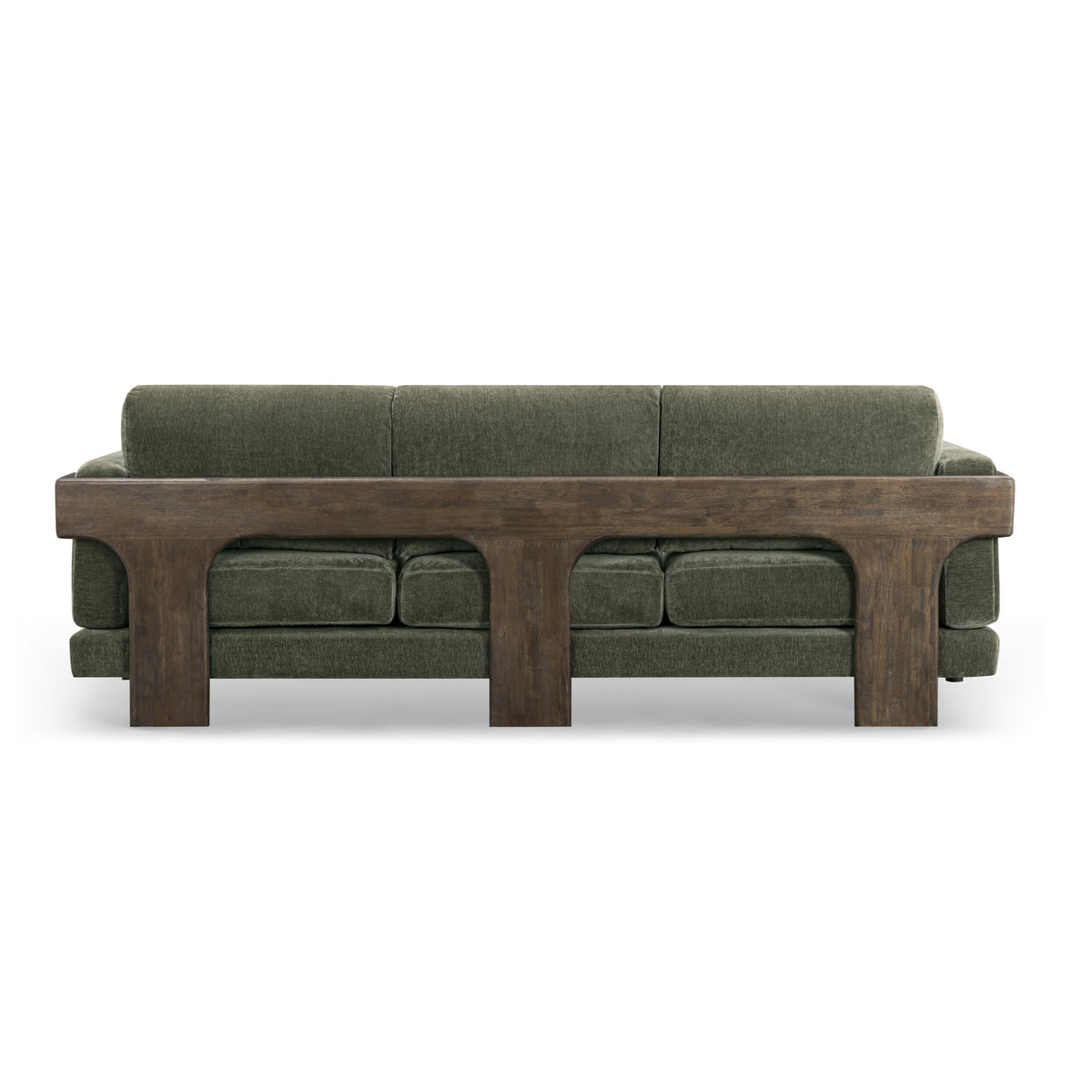 Elyn 91" Olive Green Upcycled Contract-Grade Chenille Sofa by TOV Furniture – photo 6 of 7