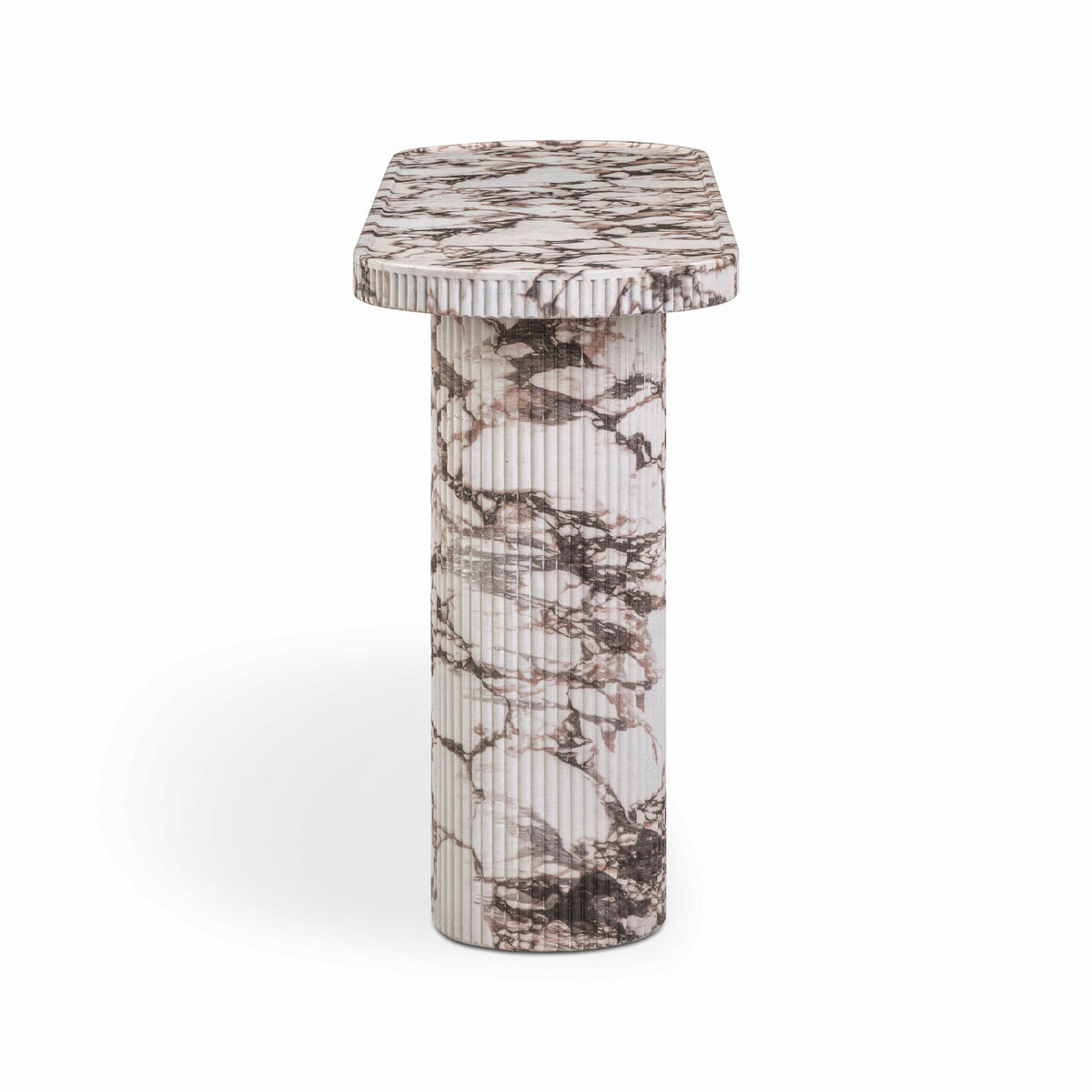 Darcy 59" Faux Breccia Capraia Indoor/Outdoor Console Table by TOV Furniture – photo 3 of 6