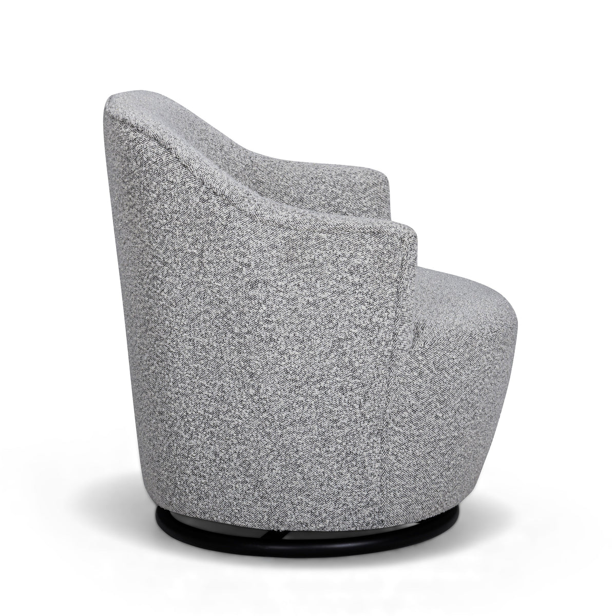 Skyla Grey Performance Boucle Swivel Chair by TOV Furniture – photo 4 of 7