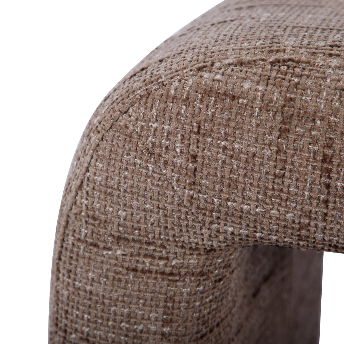 Alvie Taupe Railroad Chenille Storage Side Table by TOV Furniture – photo 4 of 5