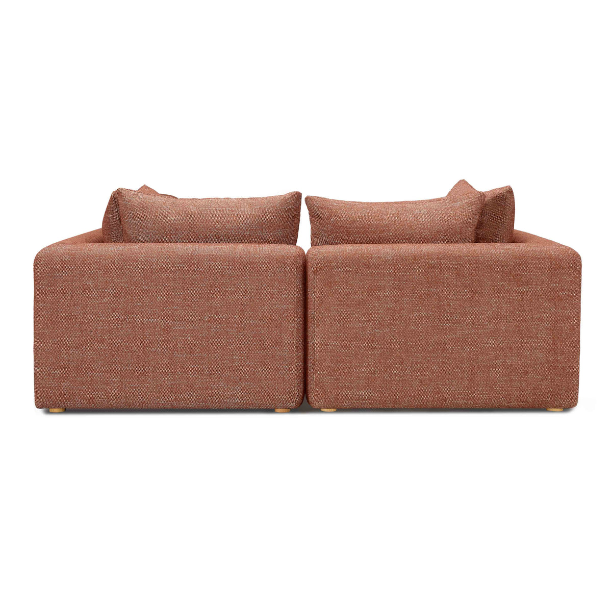 Hangover Sedona Red Contract-Grade Textured Fabric Loveseat by TOV Furniture – photo 4 of 6