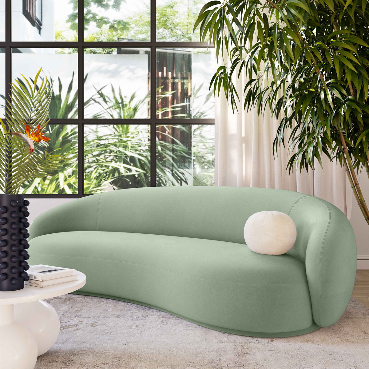 Kendall Moss Green Performance Velvet Sofa by TOV Furniture – photo 2 of 6