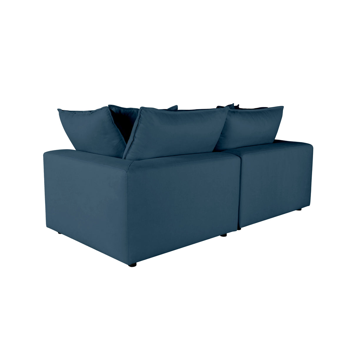 Cali 80" Navy Performance Fabric Modular Loveseat by TOV Furniture – photo 5 of 7