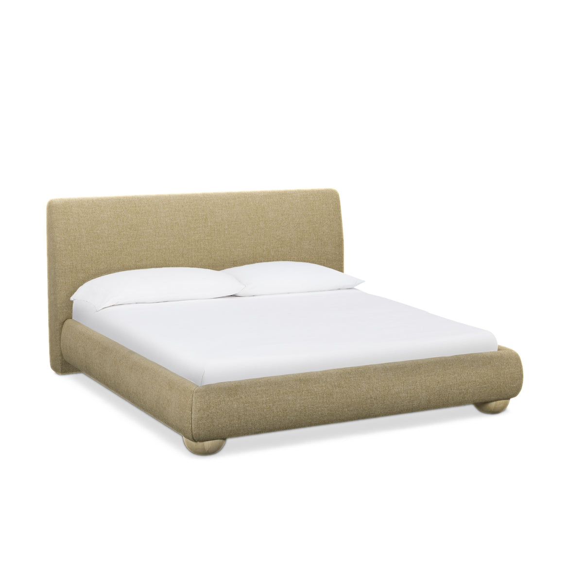 Rayne Honey Textured Fabric King Bed by TOV Furniture – photo 2 of 8