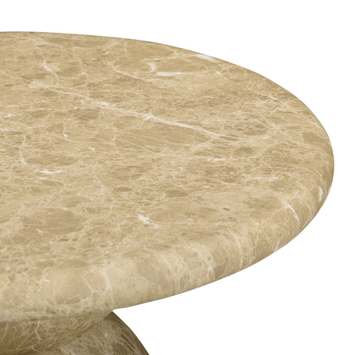 Cynthia Light Emperador Faux Marble Indoor/Outdoor Side Table by TOV Furniture – photo 4 of 6