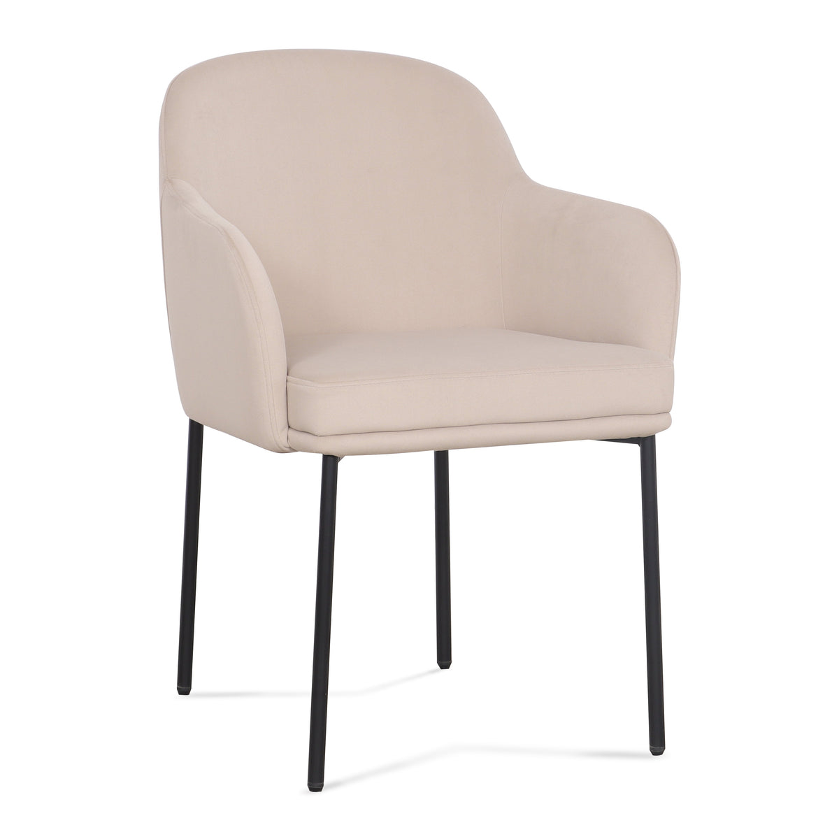 Sydney Performance Velvet Armchair - Set of 2 in Taupe by TOV Furniture – photo 3 of 7