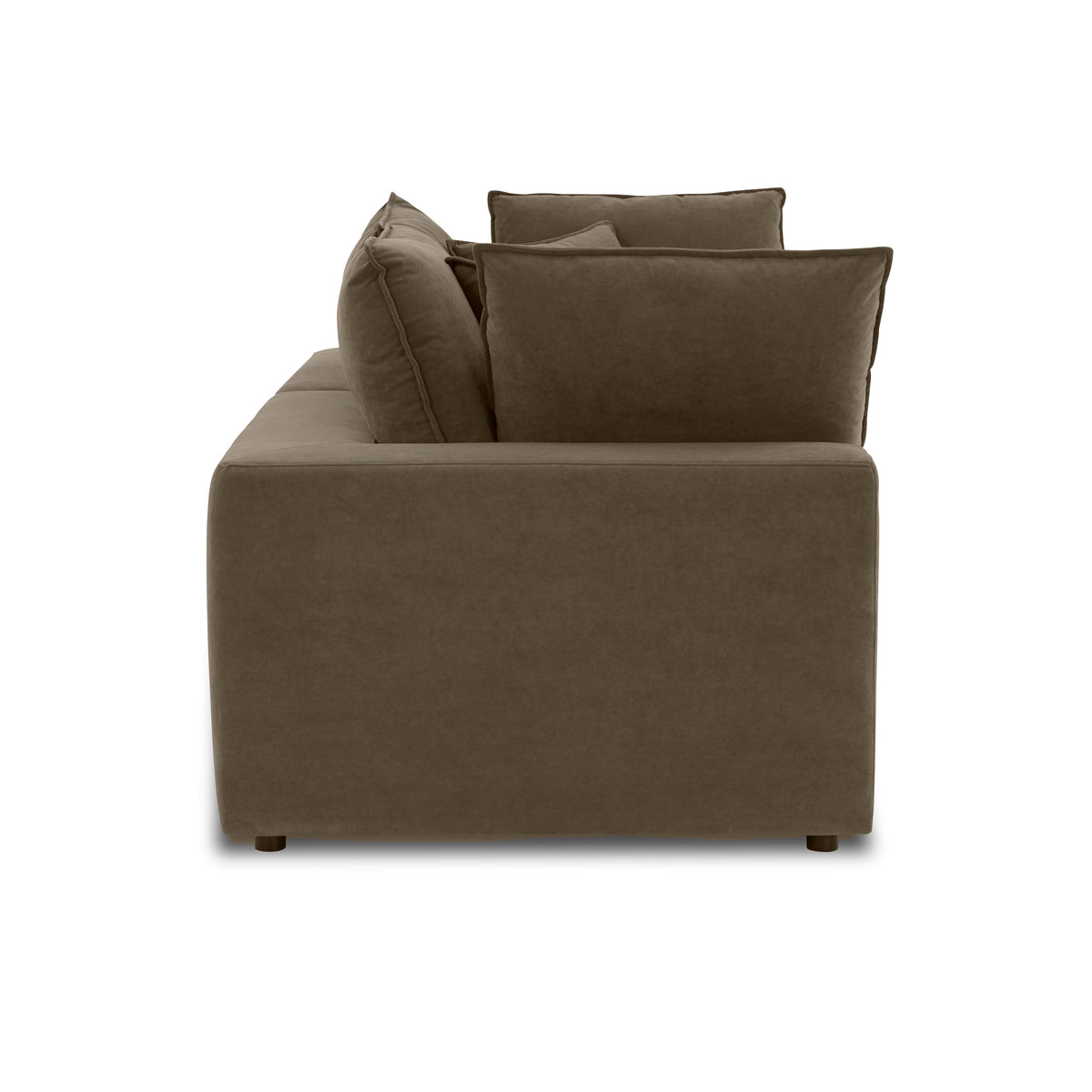Cali 80" Chocolate Brown Performance Velvet Loveseat by TOV Furniture – photo 4 of 6