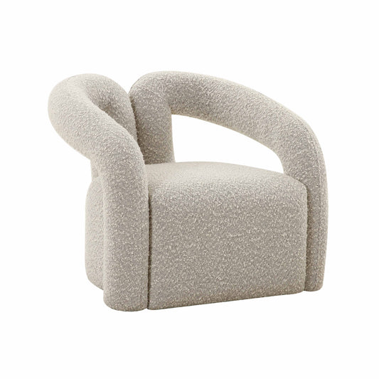 Jenn Grey Speckled Performance Boucle Accent Chair by TOV Furniture – photo 2 of 5