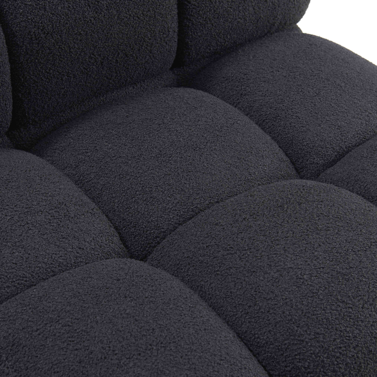 Calliope Black Performance Vegan Shearling 6-piece Modular U-Sectional by TOV Furniture – photo 5 of 7
