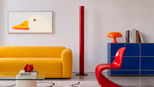 Artemide Megaron Floor Lamp in a room setting