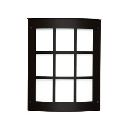 Besa Moto 13 wall sconce option – Black (grid faceplate)