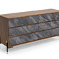 Nova Domus Metcalf Mid-Century Walnut and Grey Dresser