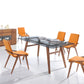 Zeppelin Modern Orange Dining Chair Set of 2