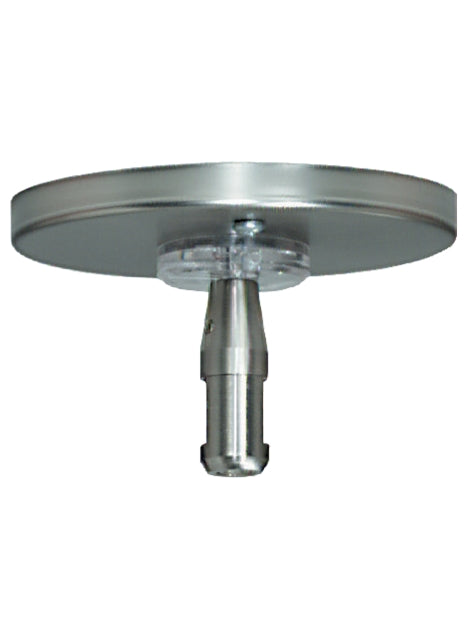 Visual Comfort Monorail 4 Round Single Feed Power Canopy Satin Nickel