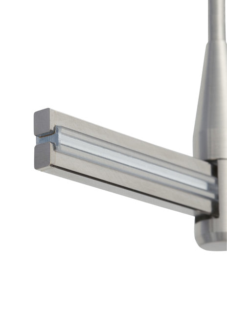 Visual Comfort Monorail End Caps Satin Nickel