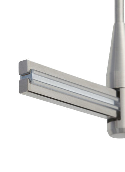 Visual Comfort Monorail End Caps Satin Nickel