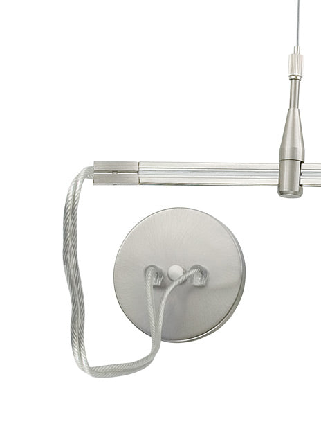 Visual Comfort Monorail End Power Feed Satin Nickel