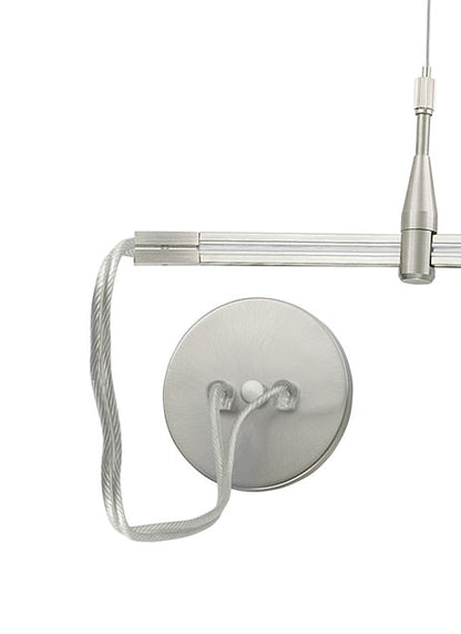 Visual Comfort Monorail End Power Feed Satin Nickel