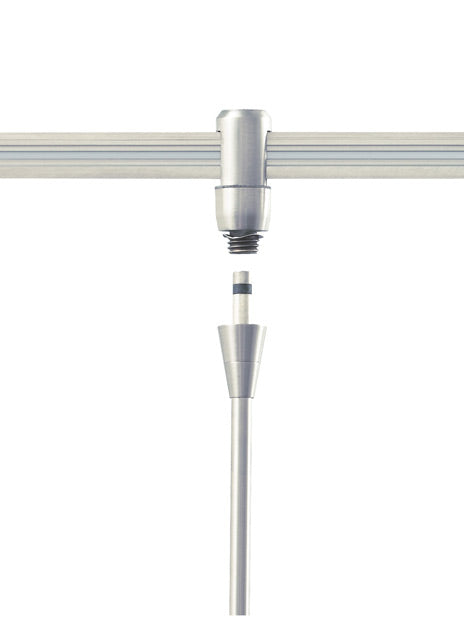 Visual Comfort Monorail Freejack Connector Satin Nickel