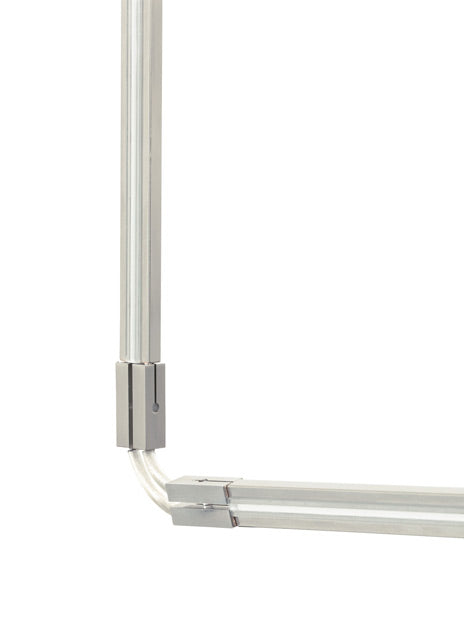 Visual Comfort Monorail Flexible Vertical Connectors Satin Nickel