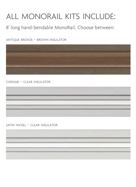 Visual Comfort Monorail 300W Remote Kit Satin Nickel