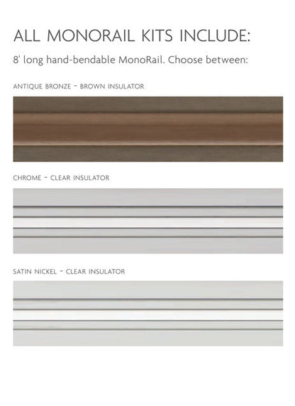 Visual Comfort Monorail 300W Remote Kit Satin Nickel