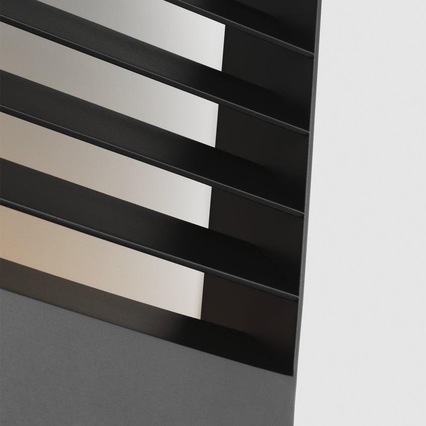 Lamel 19 Outdoor Black LED Wall Light Kelly Wearstler by Visual & Comfort & Co