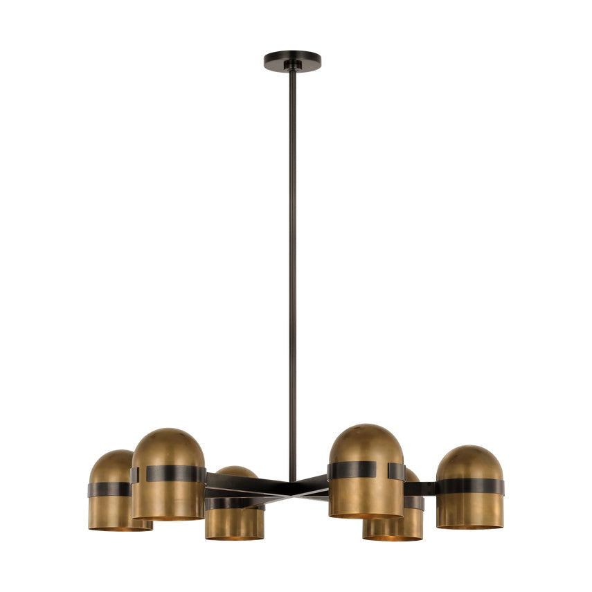 Avroko Octavia 36-inch Brass LED Chandelier by Visual & Comfort & Co