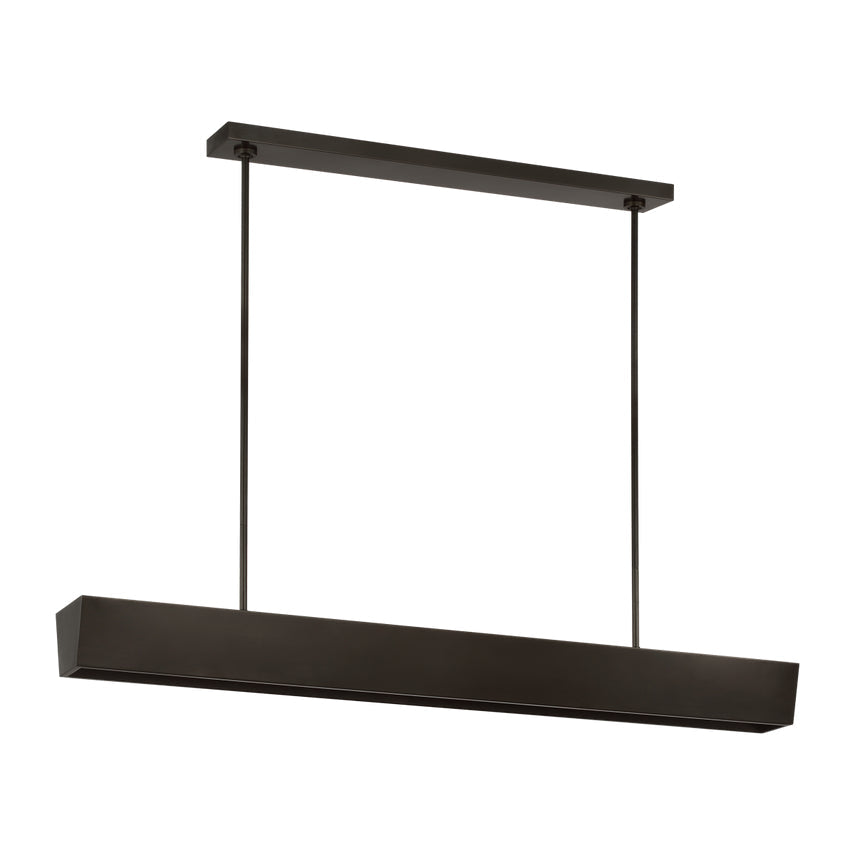 Visual Comfort Pench 54 Tapered Brass Dimmable Led Chandelier Natural Brass