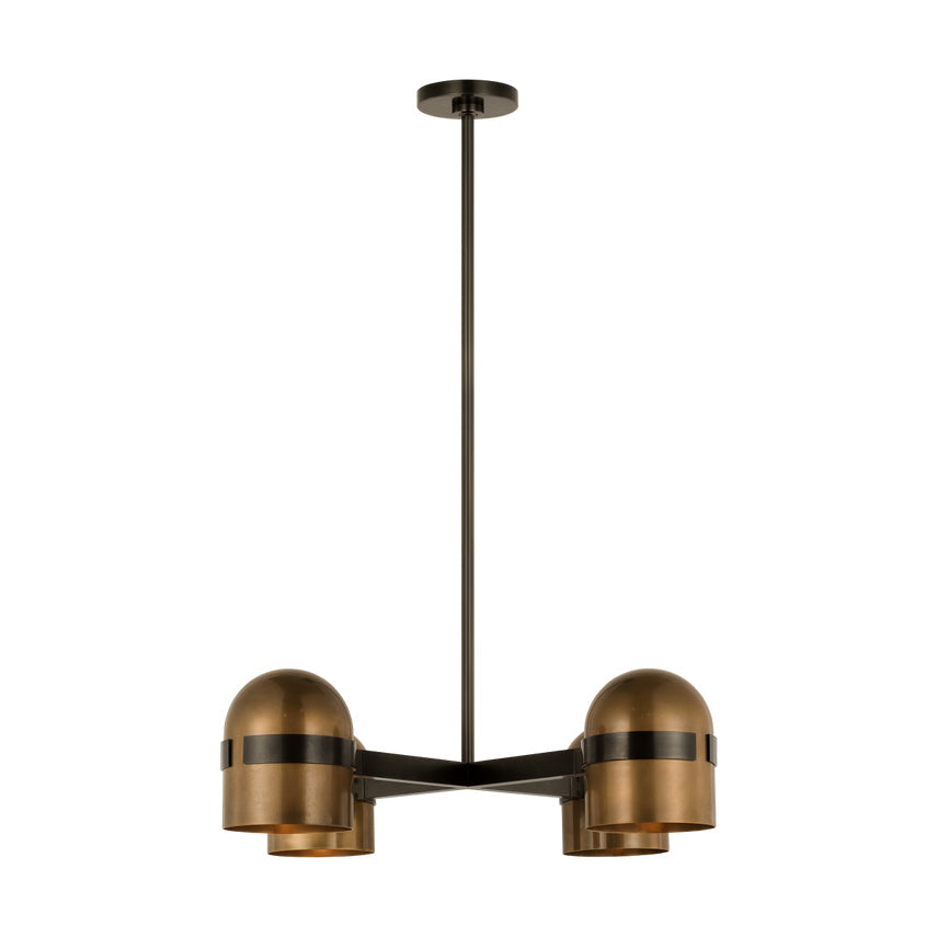 Akrovo Octavia 28 Brass LED Dimmable Chandelier by Visual & Comfort & Co