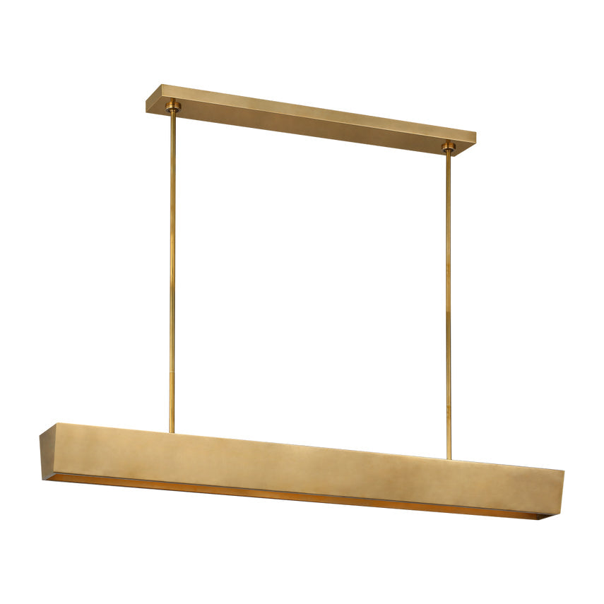 Visual Comfort Pench 54 Tapered Brass Dimmable Led Chandelier 