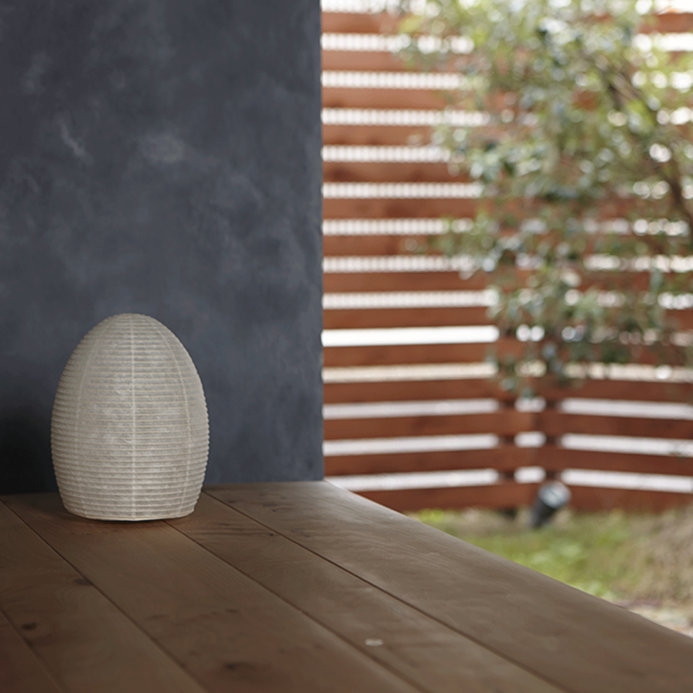 Asano Paper Moon 1 – washi paper table lamp by Shigeru Uchida, photo 2