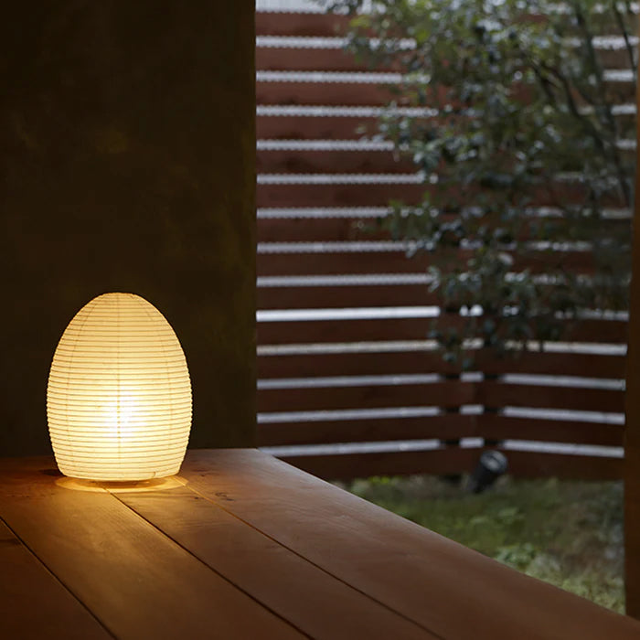 Asano Paper Moon 1 – washi paper table lamp by Shigeru Uchida, photo 1