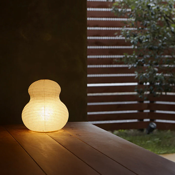 Asano Paper Moon 2 – washi paper table lamp by Shigeru Uchida, photo 1