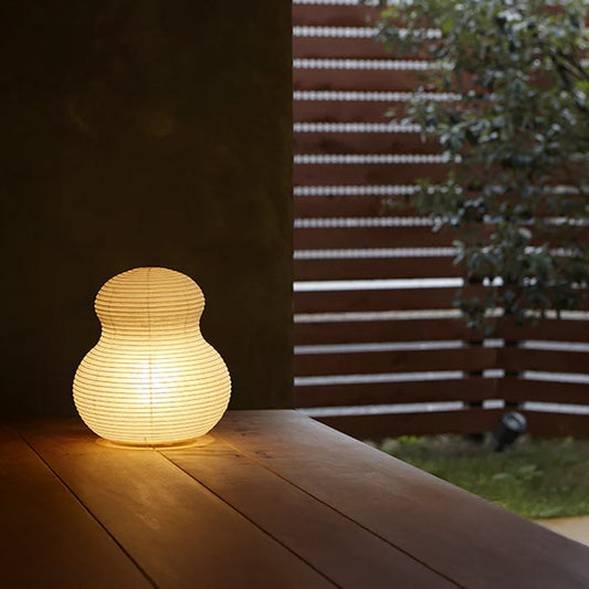 Asano Paper Moon 2 – washi paper table lamp by Shigeru Uchida, photo 1