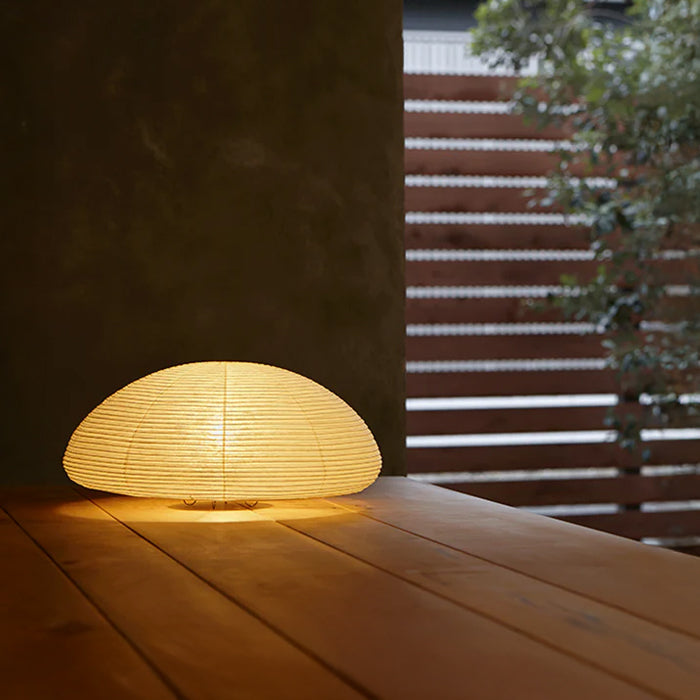 Asano Paper Moon 4 – washi paper table lamp by Shigeru Uchida, photo 1
