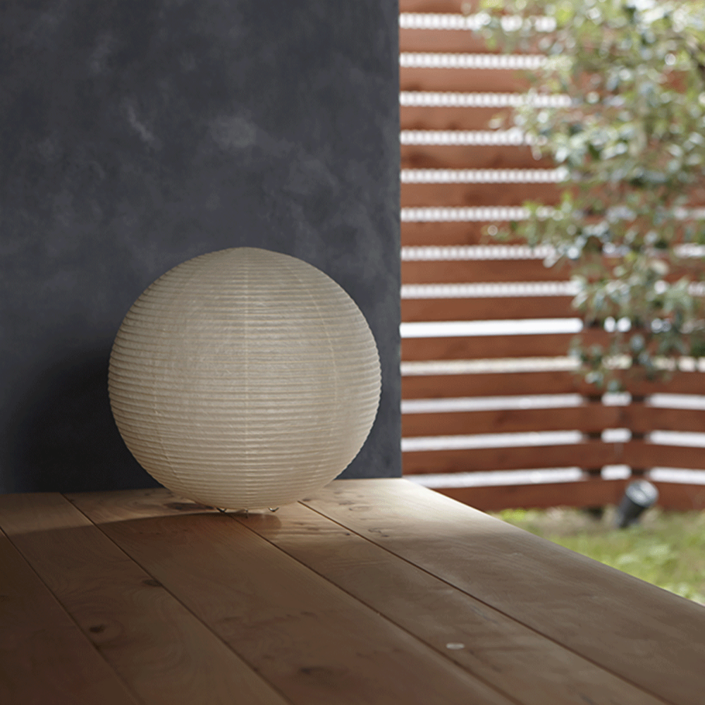 Asano Paper Moon 5 – washi paper table lamp by Shigeru Uchida, photo 2