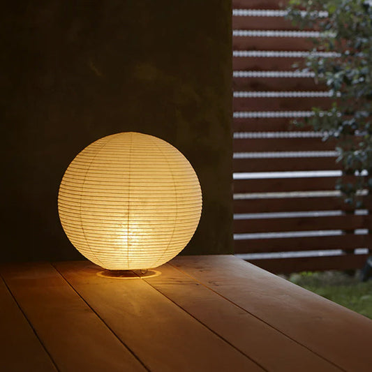 Asano Paper Moon 5 – washi paper table lamp by Shigeru Uchida, photo 1