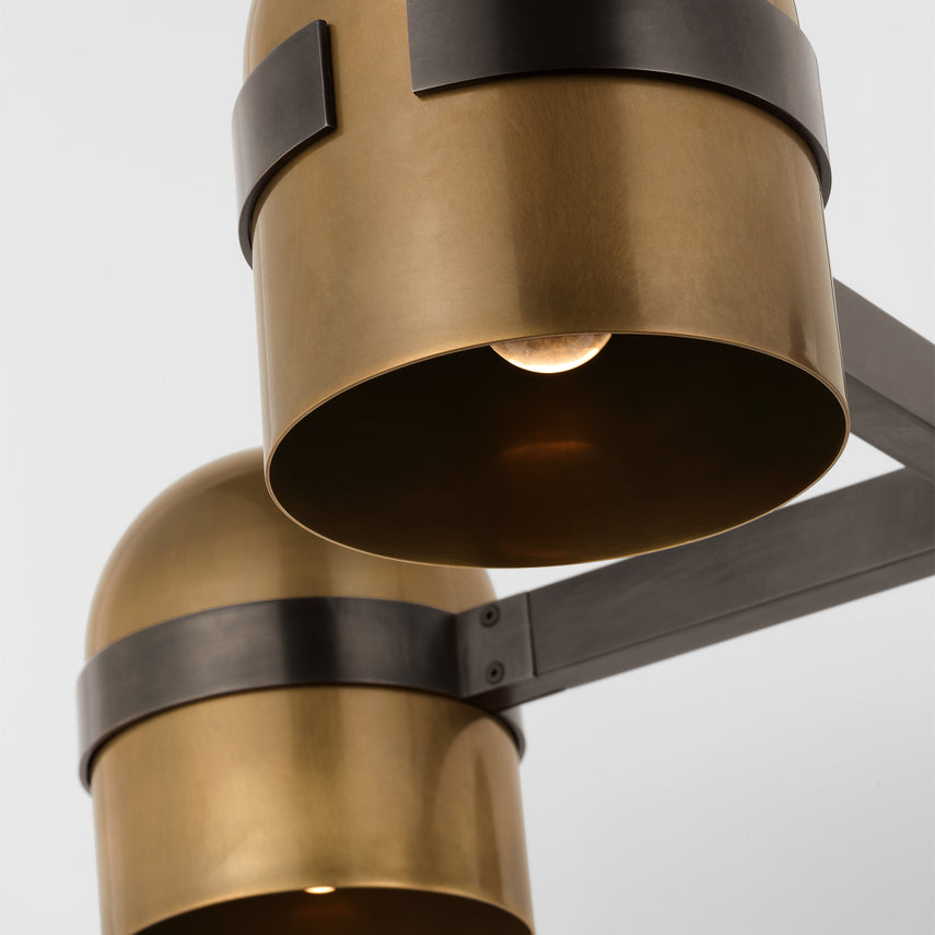 Akrovo Octavia 28 Brass LED Dimmable Chandelier by Visual & Comfort & Co