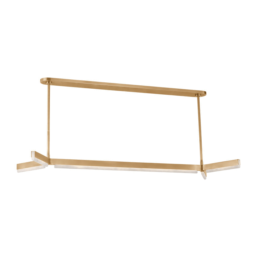 Linea 55-inch Alabaster LED Chandelier by Visual & Comfort & Co