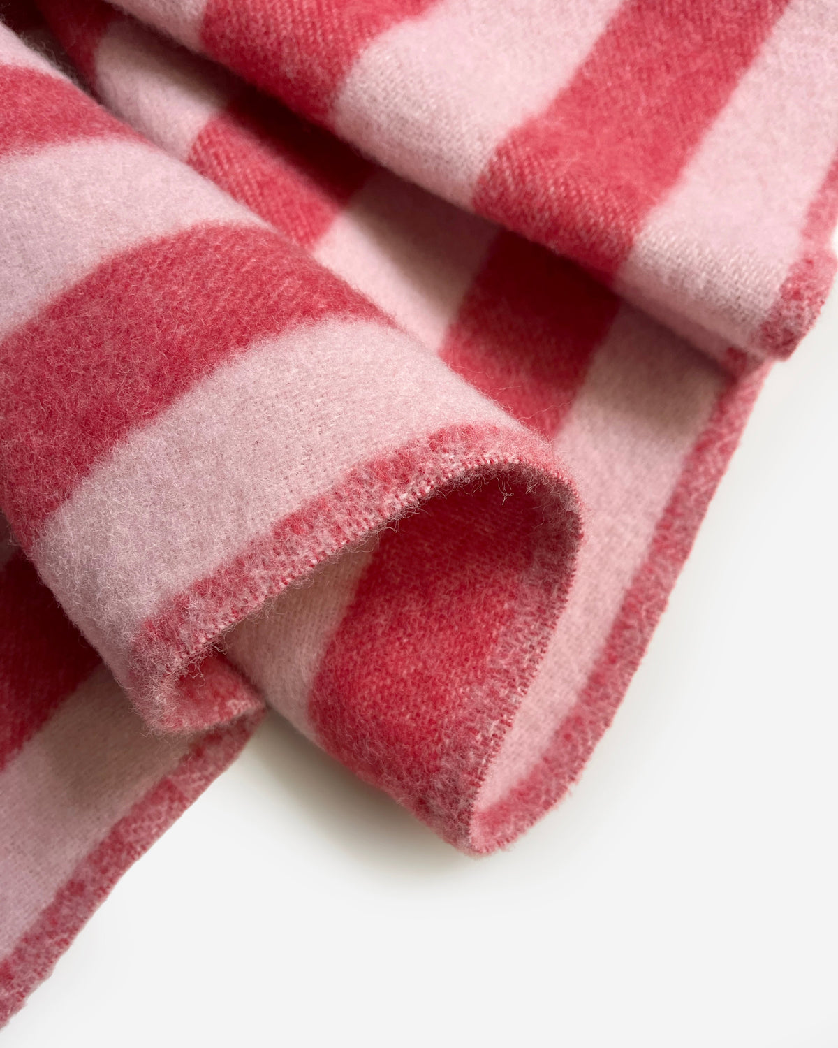 Maison Deux Candy Wrap Wool Blanket in Pink/Cherry – main view
