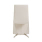 Nisse Contemporary White Leatherette Dining Chair Set of 2