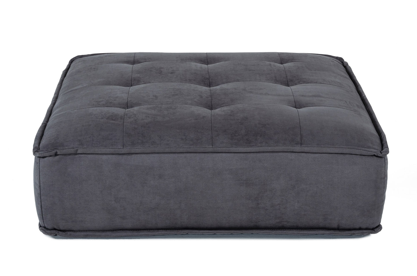 Divani Casa Nolden Waterproof Dark Grey Fabric Ottoman