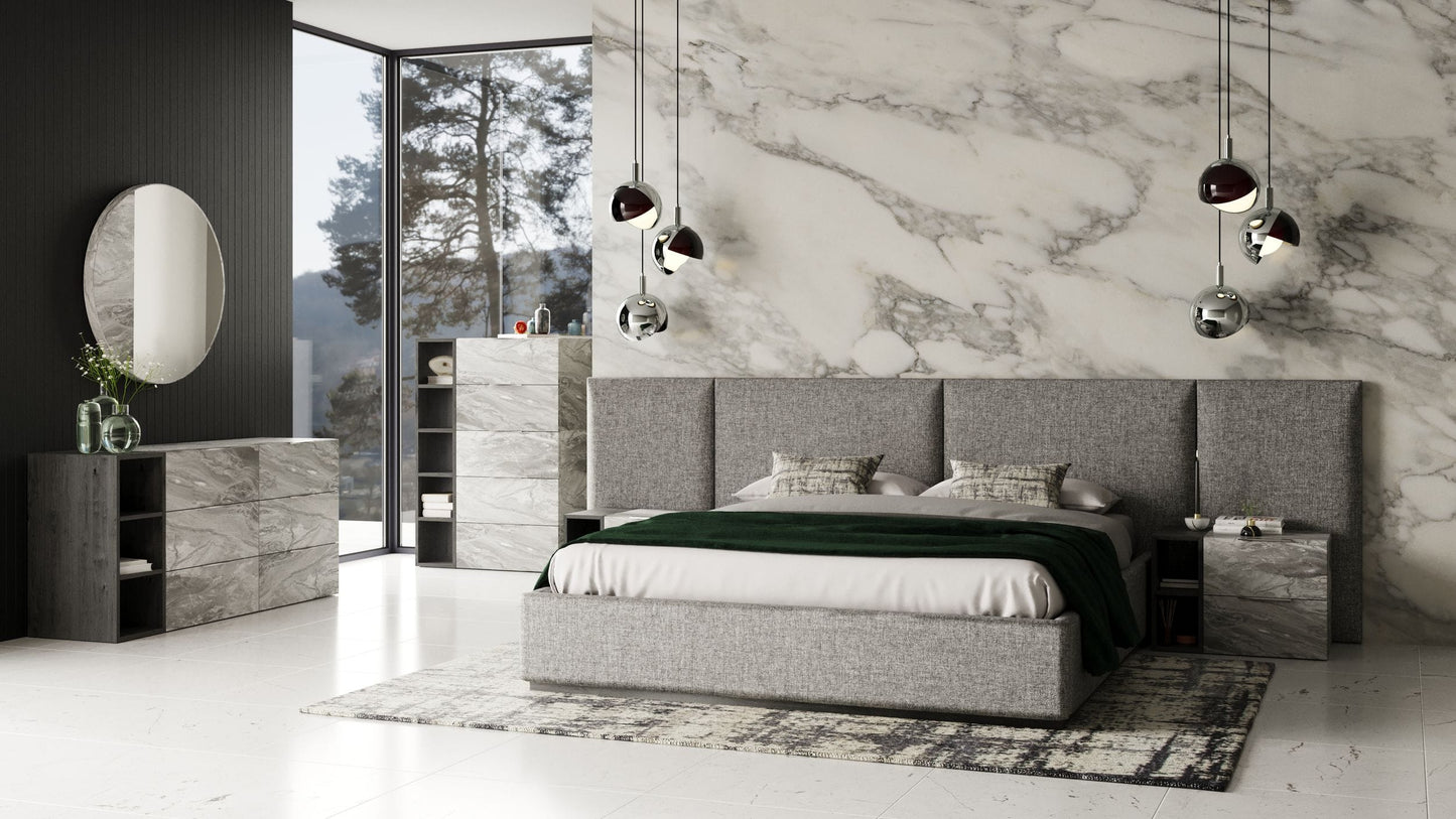 Nova Domus Maranello Modern Grey Bed