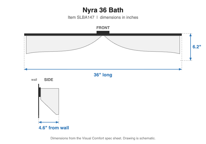 Visual Comfort Nyra 36 Bath – view 4