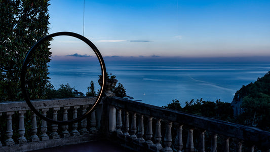 Artemide "O" Outdoor Floor Light in a room setting