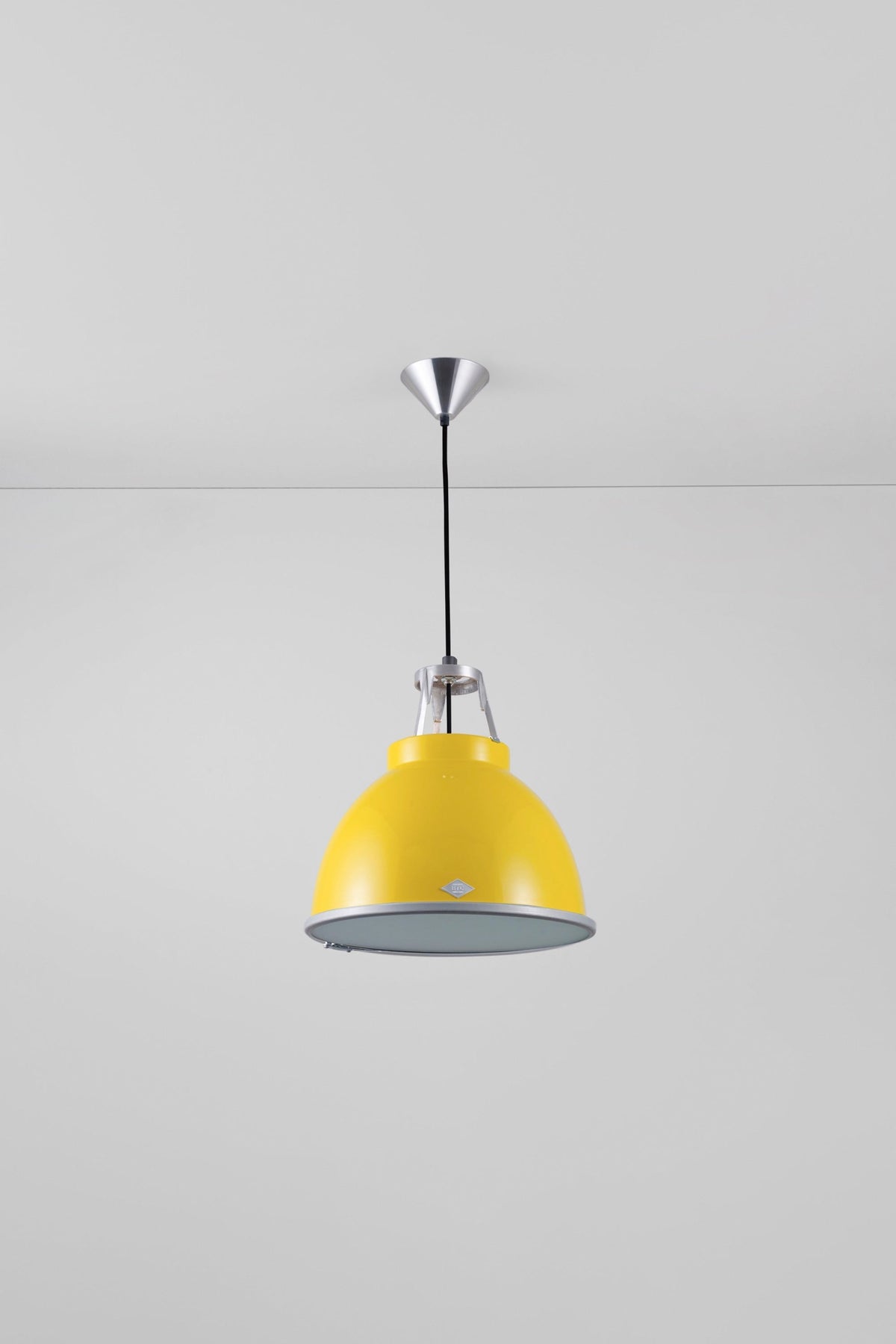 Titan Size 1 Pendant by Original BTC, Yellow with Etched Glass Diffusor (photo 11)