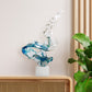 Wave Sculpture in Transparent in Blue - Finesse Decor C-9059-WAVELG