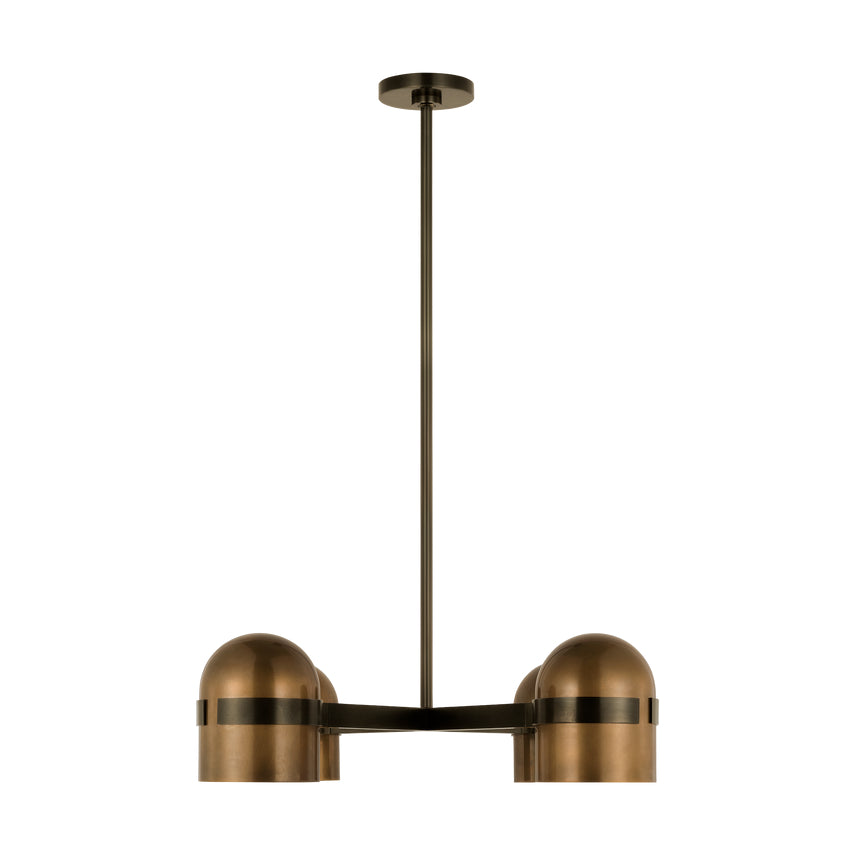 Akrovo Octavia 28 Brass LED Dimmable Chandelier by Visual & Comfort & Co