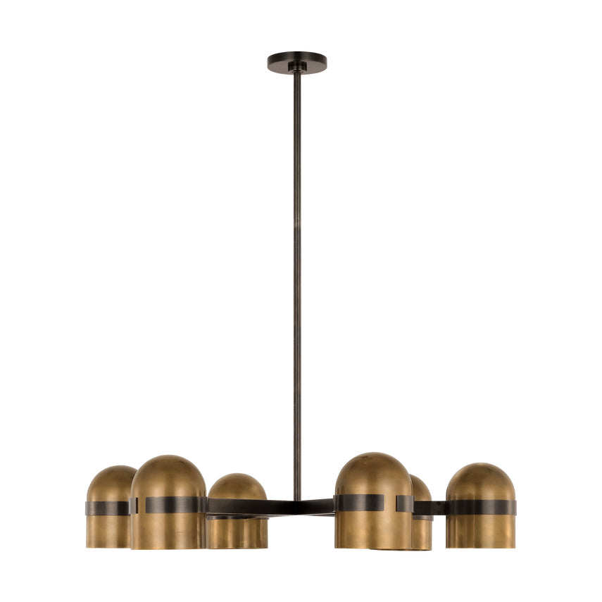 Avroko Octavia 36-inch Brass LED Chandelier by Visual & Comfort & Co
